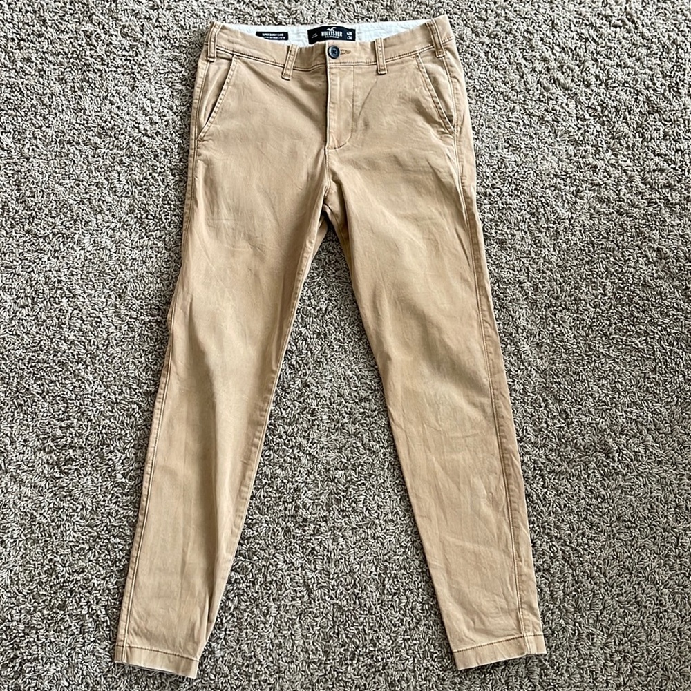 Hollister Super Skinny Chino Khakis Mens Size 26 x 30